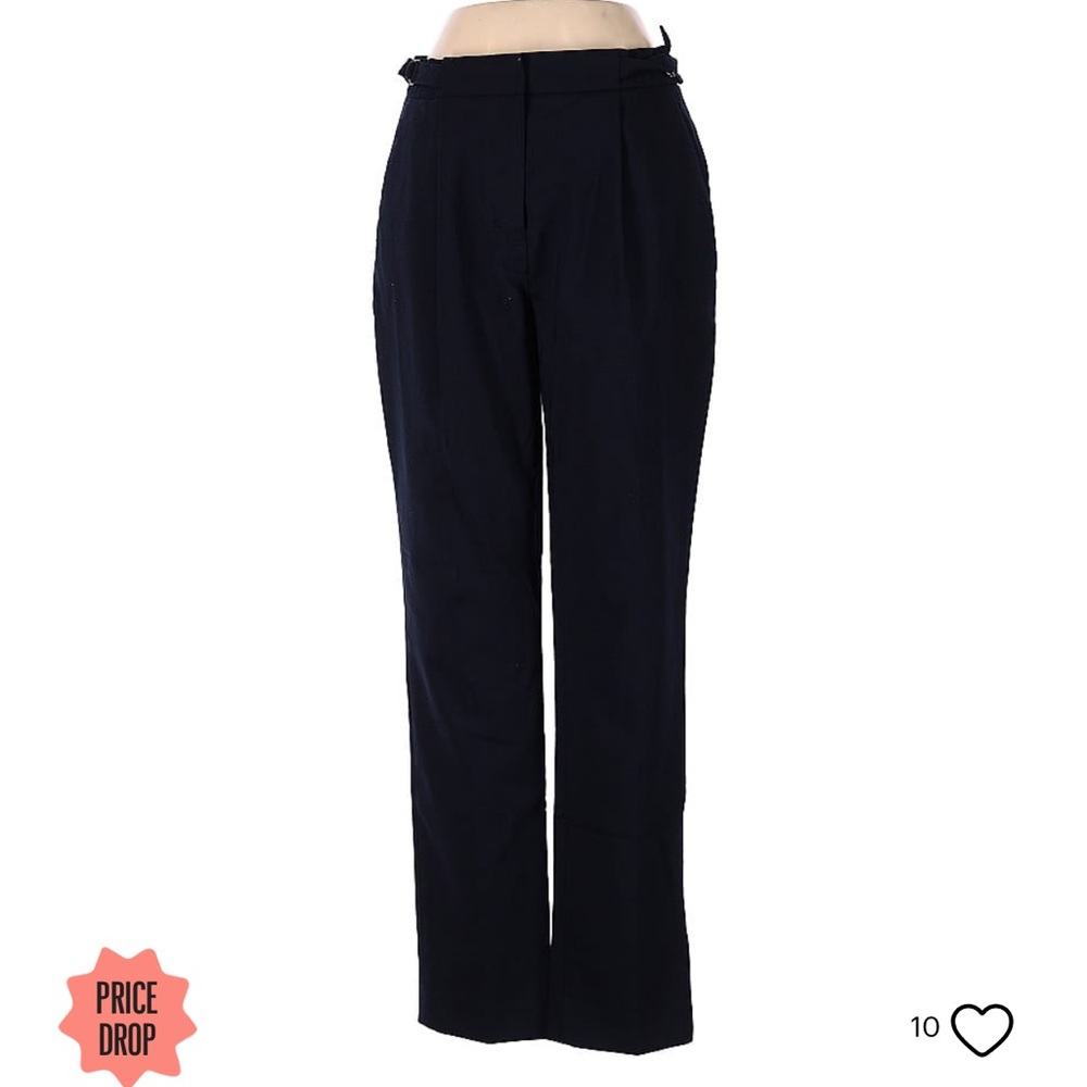 Brooks Brothers Navy Wool Blend Straight Pants